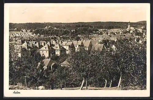 AK Aalen, Teilansicht mit Kirche