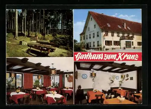 AK Überauchen /Villingen, Gasthaus zum Kranz F. Effinger, Wald-Rastplatz