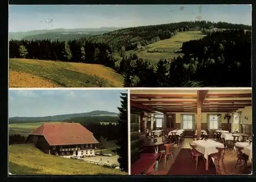 AK Breitnau / Schwarzwald, Gasthaus zum Kreuz v. E. Schwer, mit Umgebungsansicht