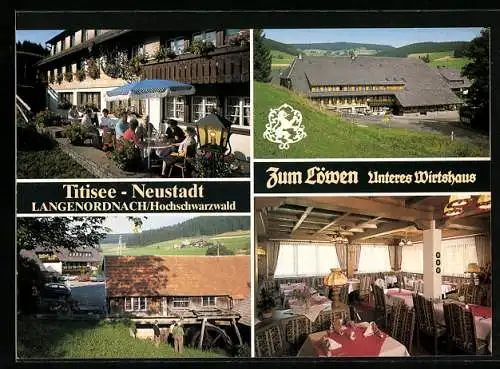 AK Titisee-Neustadt, Langenordnach, Gasthof zum Löwen / Unteres Wirtshaus Fam. Staub