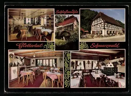 AK Glottertal /Schwarzwald, Gasthaus zur Schlossmühle K. Mack, Mühle