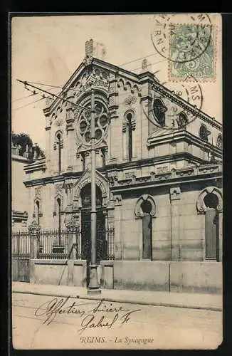 AK Reims, La Synagogue