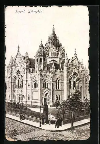 AK Szeged, Gesamtansicht der Synagoge