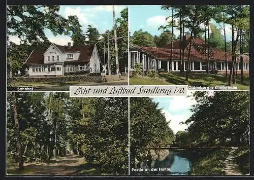 AK Sandkrug / Oldenburg, Bahnhof, Oldenburger Kinderheim