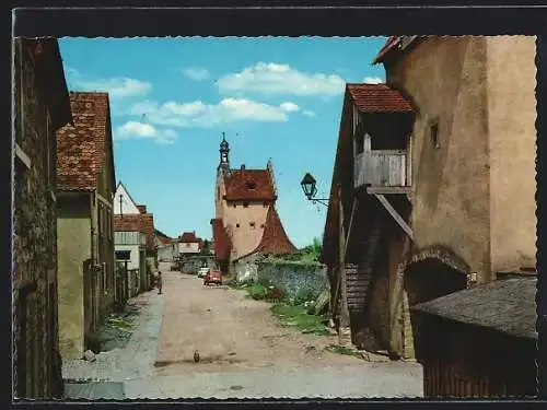 AK Sulzfeld / Main, Strassenpartie im historischen Stadtteil