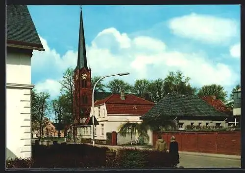 AK Brake an der Unterweser, Blick zur ev. Kirche