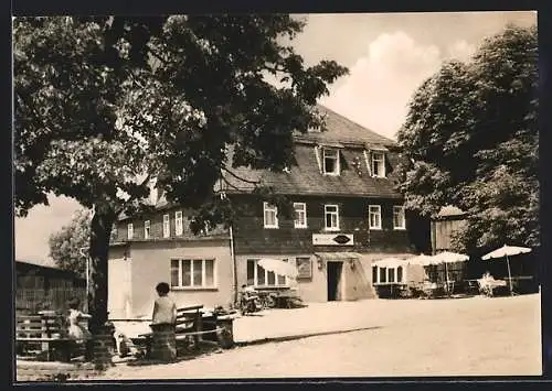 AK Heinersdorf /Lobenstein, Konsum-Gaststätte Goldener Löwe