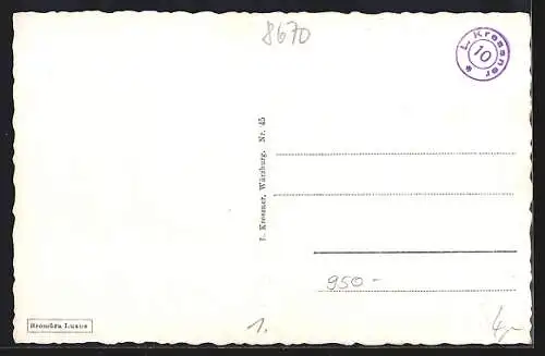 AK Hof / Saale, Teilansicht des Ortes