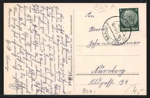 AK Hof / Saale, Totalansicht