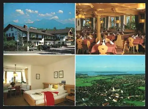 AK Bernau am Chiemsee, Hotel-Gasthof Chiemsee, Zellerhornstrasse 1, Gesamtansicht