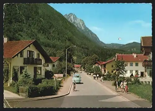 AK Piding /Mauthausen, Bahnhofstrasse mit Hochstaufen