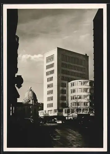 AK Essen, Kapuzinergasse mit Deutschlandhaus