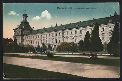 AK Bonn a. Rh., Universität, Westlicher Flügel