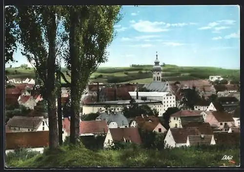 AK Markt-Wolnzach /Hallertau, Ortsansicht vom Hügel aus