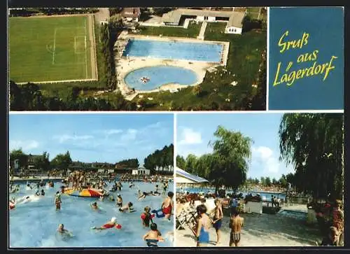 AK Lägerdorf /Kreis Steinburg, Fussballplatz und Schwimmbad