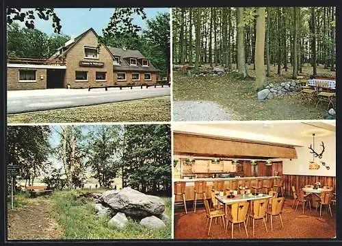 AK Gross-Sterneberg, Gasthaus Waldschänke, Bes. Johann Schröder, Aussen- und Innenansicht