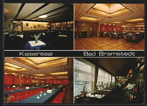 AK Bad Bramstedt, Restaurant Kaisersaal, Bes. August Fuhlendorf, Innenansichten