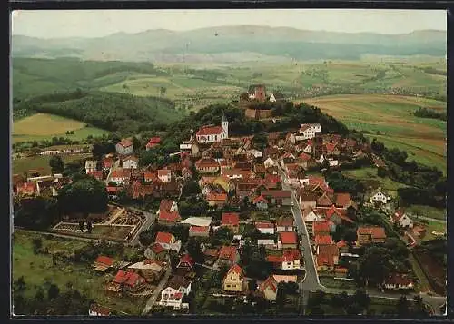 AK Hering im Odenwald, Ortschaft mit Veste Otzberg