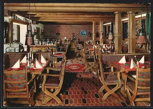 AK Ratzeburg, Café Restaurant Der Seehof, Innenansicht