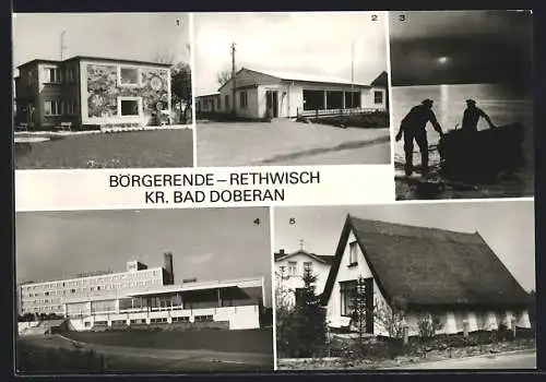 AK Börgerende-Rethwisch /Kr. Bad Doberan, Ferienheim des VEB Energiekombinat Mitte und FDGB Erholungsheim Waterkant