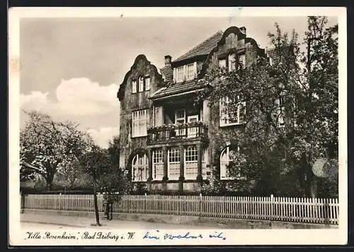 AK Bad Driburg i. W., Kurhotel Villa Rosenheim, Kaspar-Heinrich-Strasse 14, Aussenansicht