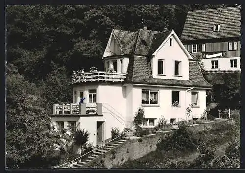 AK Wildbad /Schwarzwald, Pension Haus Sonnenfels, Bismarckstrasse 68, Bes. Clara Teichmann, Aussenansicht