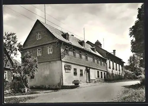 AK Landwüst /Vogtl., Ferienheim des Bezirkskrankenhauses Gera, Aussenansicht