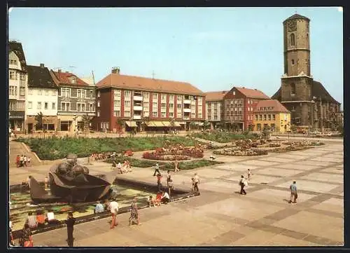 AK Jena, Platz der Kosmonauten mit der Kirche