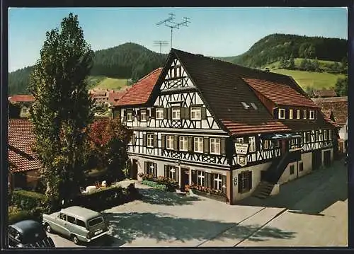 AK Schenkenzell /bad. Schwarzwald, Gasthof und Pension zur Sonne der Fam. Heizmann-Schmider