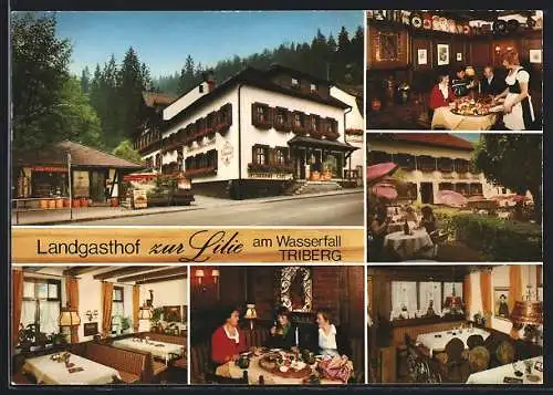 AK Triberg /Schwarzwald, Landgasthof zur Lilie v. Roland Dieterle mit Innenansichten