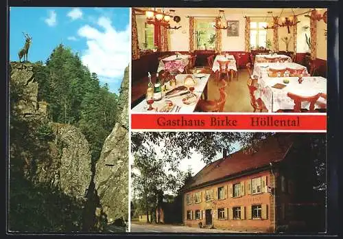 AK Burg / Kirchzarten, Gasthaus-Pension Zur Birke, Inh.: Fam. Schillinger