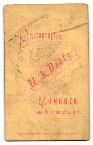 Fotografie N.A. Dietz, München, Sendlingerthorplatz 6, Porträt eines jungen Mannes