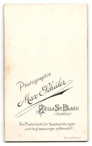 Fotografie Max Schüler, Zella St. Blasii, Meinigerstrasse, Portrait einer eleganten Dame