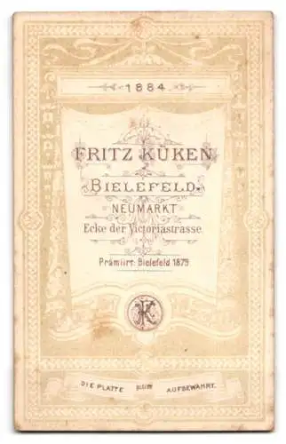 Fotografie Fritz Küken, Bielefeld, Neumarkt, Porträt eines bärtigen Mannes