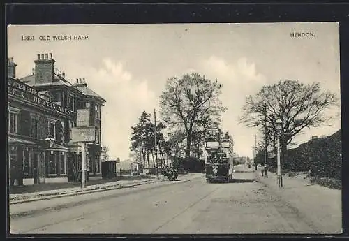 AK Hendon, Tramway in front of the Old Welsh Harp