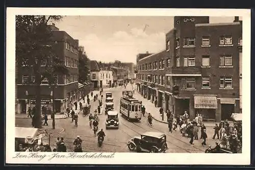 AK Den Haag, Jan Hendrikstraat mit Strassenbahn