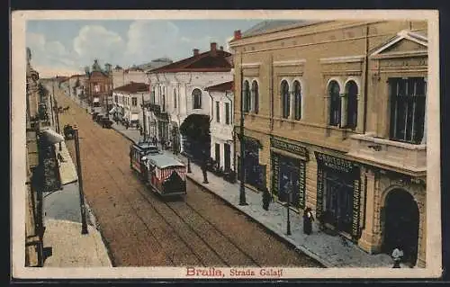 AK Braila, Strada Galati, Strassenbahn