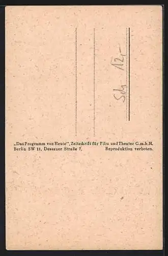 AK Schauspielerin Leni Marenbach mit Blumenkleid