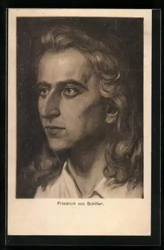 Künstler-AK Friedrich von Schiller, Portrait