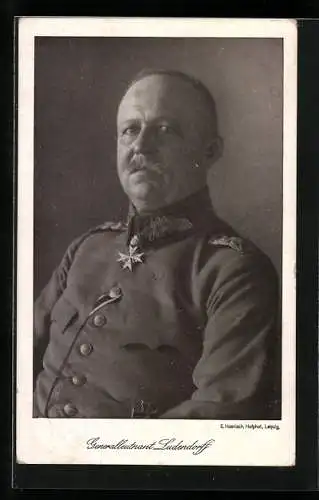 AK Portrait Generalleutnant Erich von Ludendorff