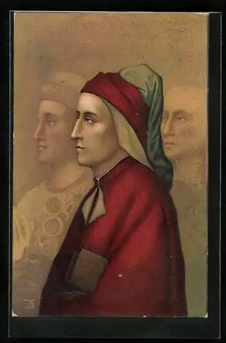 AK Portrait von Dante Alighieri