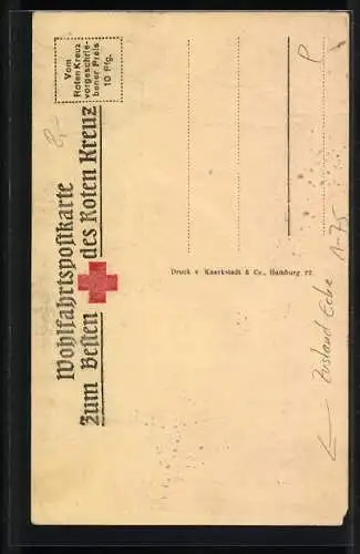 AK Einigkeit macht stark, Kaiser Franz Josef I. von Österreich und Kaiser Wilhelm II. beim Handschlag