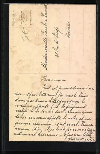 Künstler-AK Tito Corbella: Kussszene, Rokoko, Barock