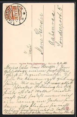 AK Hoderslev, Vor Frue Kirke set fra Proestegade