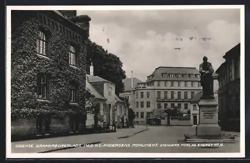 AK Odense, Graabrodreplads med H. C. Andersens Monument