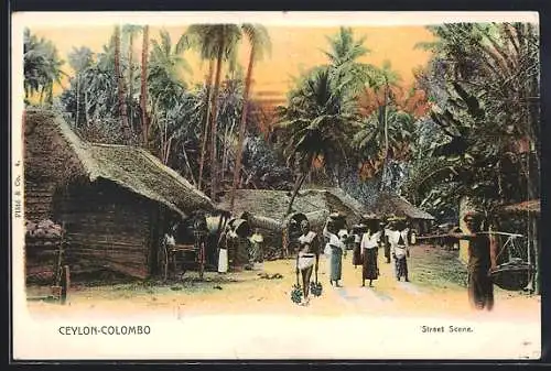 AK Ceylon-Colombo, Street Scene