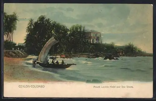 AK Ceylon-Colombo, Mount Lavinia Hotel and Sea Shore