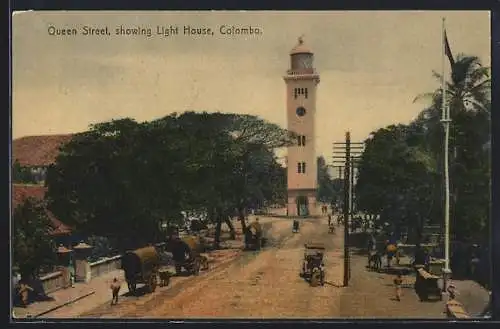 AK Colombo, Queen Street showing Light House