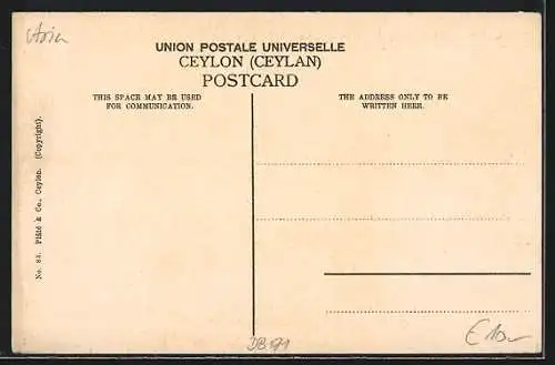 AK Colombo, Queen Street showing Light House