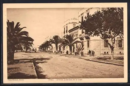 AK Sfax, Avenue Jules-Gau et la Gare